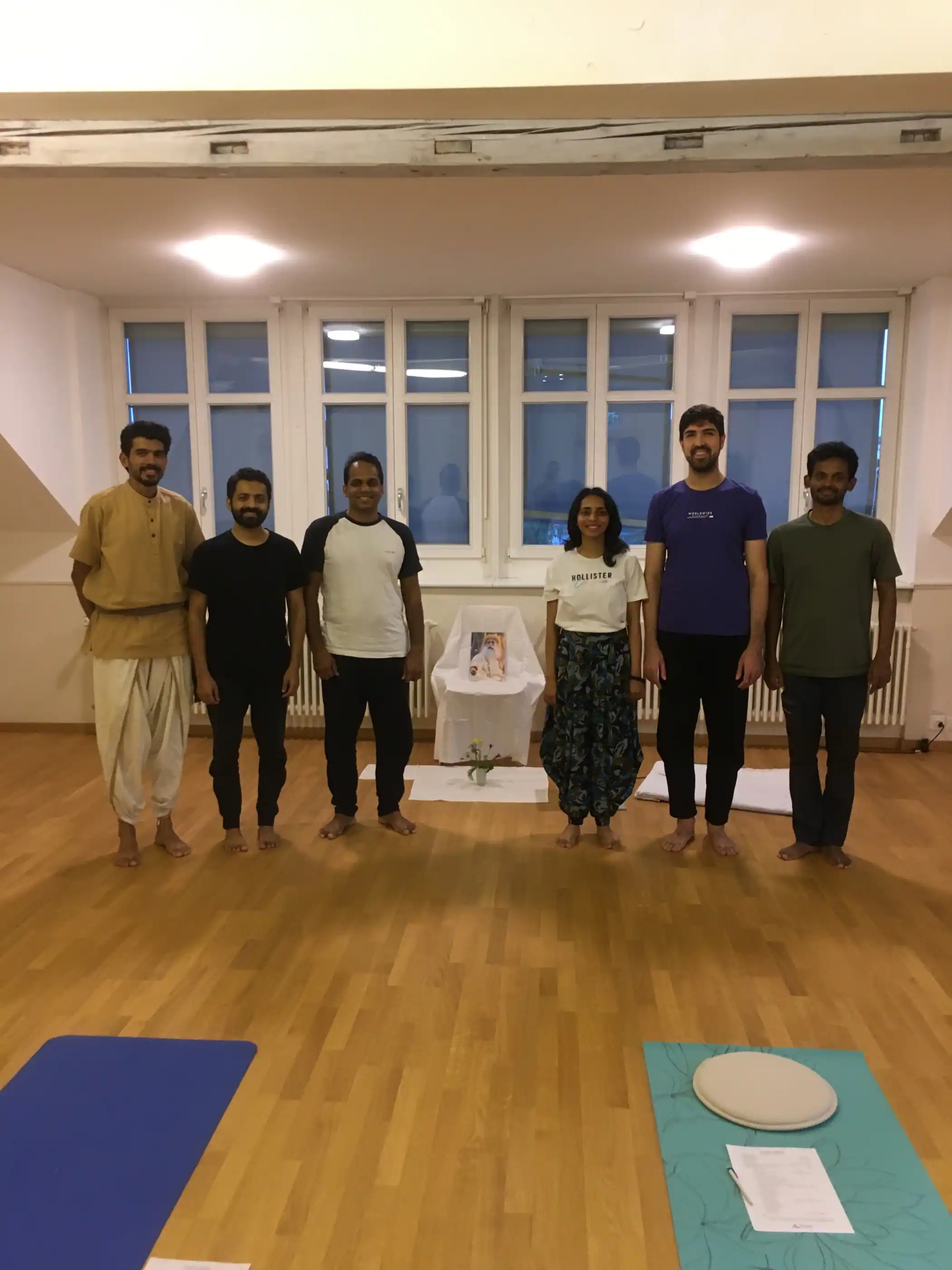 Yogasanas practice